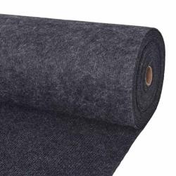 Tapis Anthracite 1,2 x 10 m Polyester