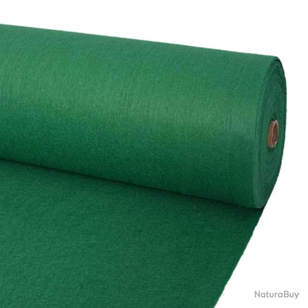 Tapis Uni Vert 1,2 x 12 m Polyester