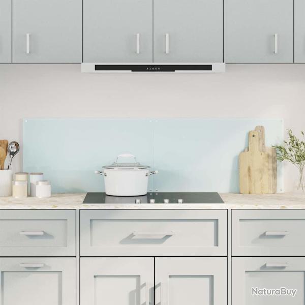 Dosserets de cuisine 2 pcs blanc 70x40 cm verre tremp�