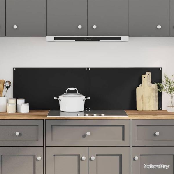 Dosserets de cuisine 2 pcs noir 70x60 cm verre tremp�