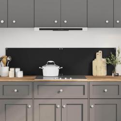 Dosserets de cuisine 2 pcs noir 80x40 cm verre tremp&eacute;