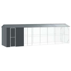 Cage pour oiseaux Anthracite 860 x 208 x 247 cm Acier galvanis&eacute;