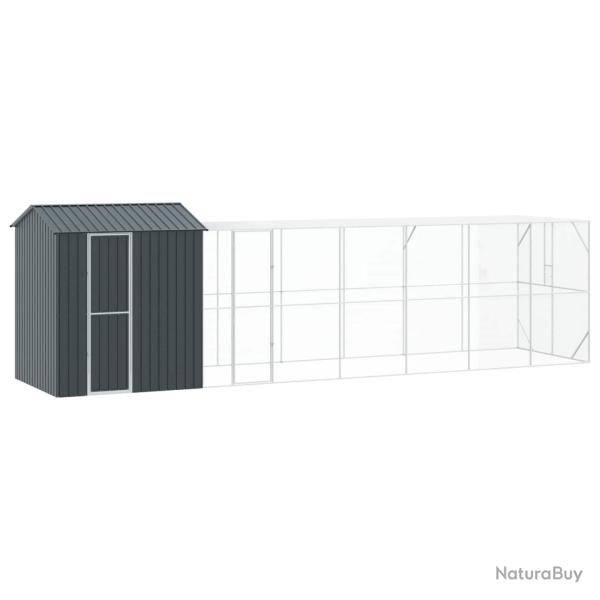 Cage pour oiseaux Anthracite 824 x 208 x 247 cm Acier galvanis�