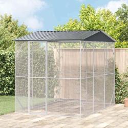 Cage pour oiseaux Anthracite 227 x 310 x 247 cm Acier galvanis&eacute;