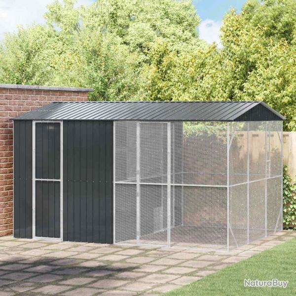 Cage pour oiseaux Anthracite 430 x 310 x 247 cm Acier galvanis�