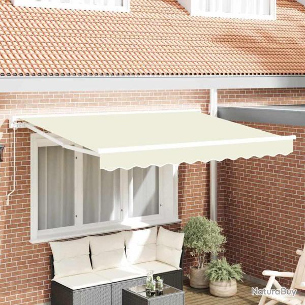 Cadre d'auvent Cr�me 250 x 200 cm Polyester avec rev�tement PU
