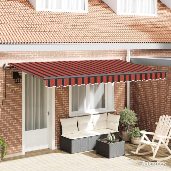 Auvent R�tractable Orange 350 x 200 cm tissu