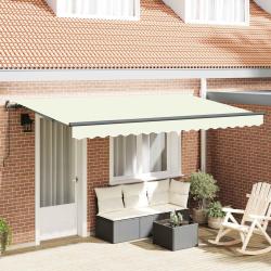Auvent R&eacute;tractable Cr&egrave;me 400 x 200 cm tissu