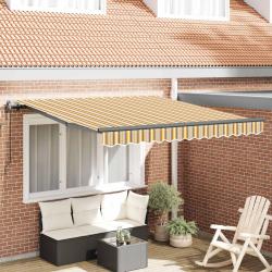 Auvent R&eacute;tractable Multicolore 300 x 250 cm Tissu et Aluminium