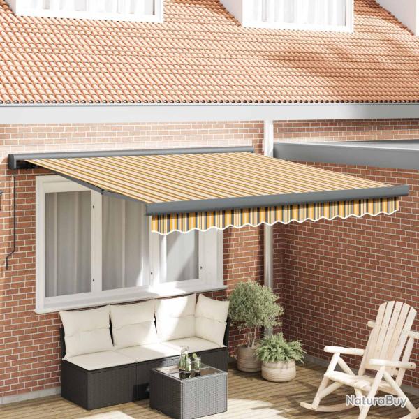 Auvent r�tractable Multicolore 300 x 250 cm Toile et Aluminium