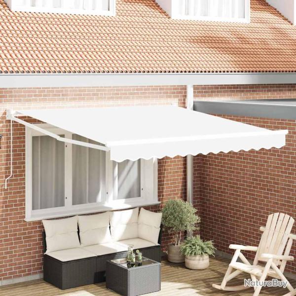 Auvent r�tractable Blanc 300 x 250 x 165 cm