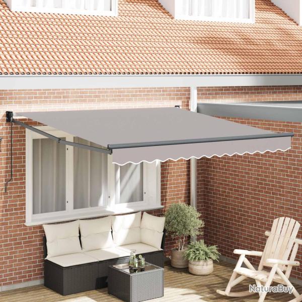 Auvent r�tractable Gris clair 300 x 250 x 165 cm
