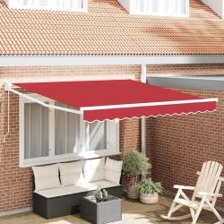 Auvent r&eacute;tractable Rouge 300 x 250 cm