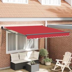 Auvent r&eacute;tractable Rouge 300 x 250 x 165 cm