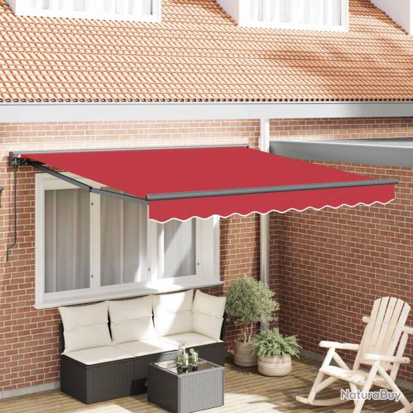 Cadre d'auvent Rouge 300 x 250 cm Polyester avec rev�tement PU