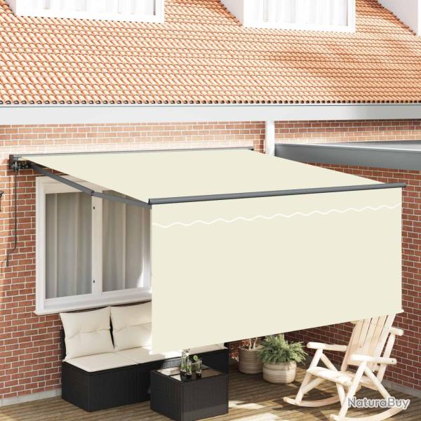 Auvent R�tractable Cr�me 350 x 250 cm Polyester et Aluminium