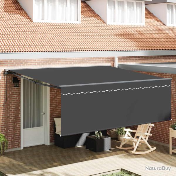 Auvent �lectrique � rayures jaunes et blanches, pour la terrasse, 3,5 � 2,5 m