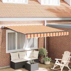 Auvent r&eacute;tractable Jaune et Orange 350 x 250 cm