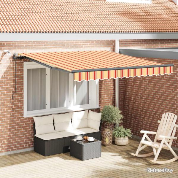 Auvent r�tractable Jaune et Orange 350 x 250 cm Polyester