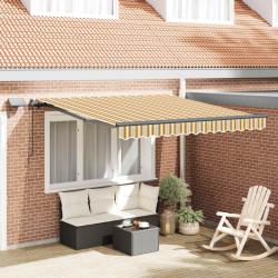 Auvent r&eacute;tractable Multicolore 350 x 250 cm Tissu et Aluminium