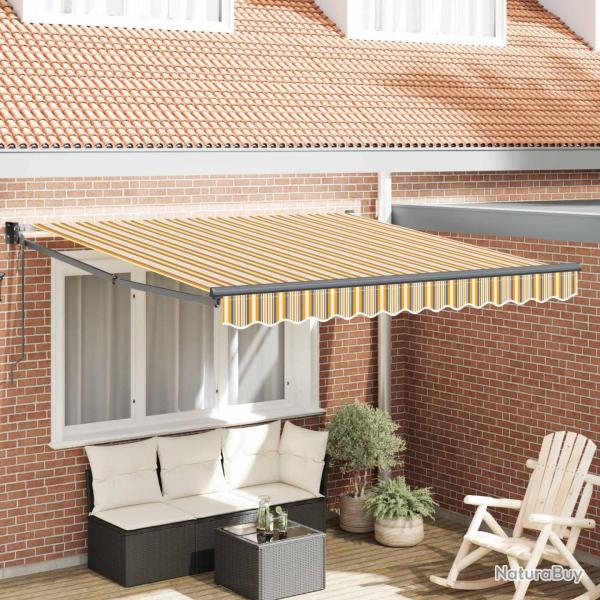 Auvent Multicolore 350 x 250 cm Polyester et m�tal
