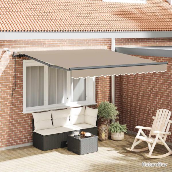 Auvent r�tractable Beige 350 x 250 cm Polyester