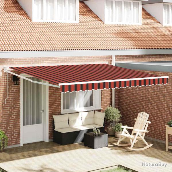 Auvent Orange et marron 400 � 300 cm Polyester et m�tal