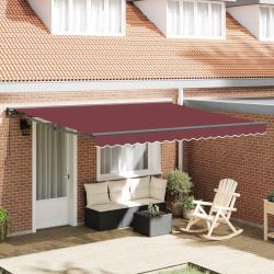 Cadre d'auvent Bordeaux 400 &times; 300 cm