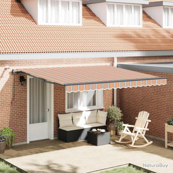 Auvent r�tractable Multicolore 400 � 300 cm Polyester