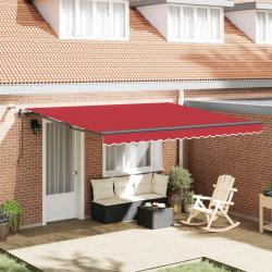 Tissu de auvent Rouge 400 &times; 300 cm Polyester
