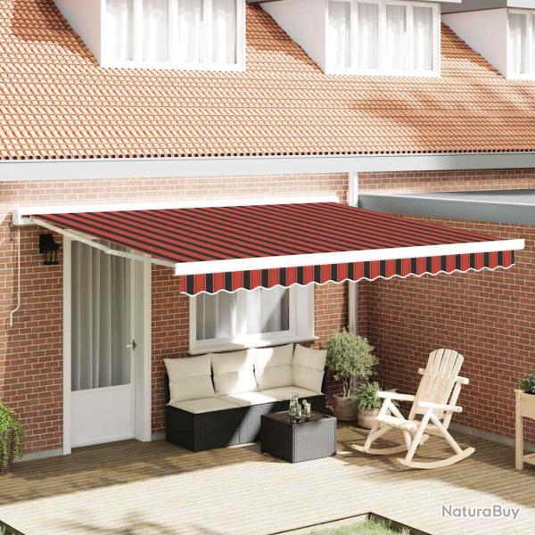 Auvent r�tractable Jaune et Orange 400 � 350 cm