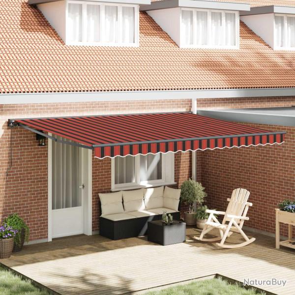 Cadre d'auvent Orange et Noir 450 � 300 cm