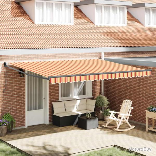 Auvent r�tractable Jaune et Orange 450 x 300 x 165 cm