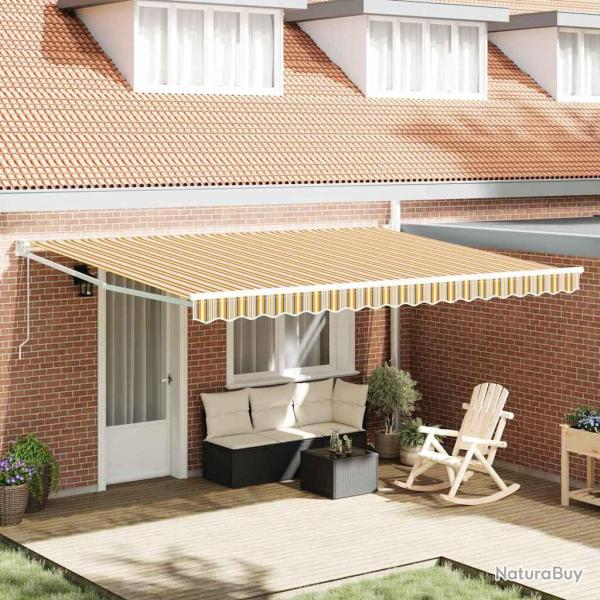 Auvent Multicolore 450 � 300 cm Polyester et m�tal