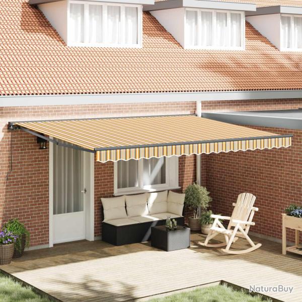 Cadre d'auvent Jaune et Gris 450 � 300 cm