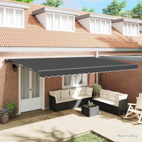 Cadre d'auvent Anthracite 500 � 300 cm