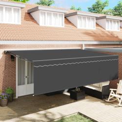 Auvent R&eacute;tractable Anthracite 500 &times; 300 cm