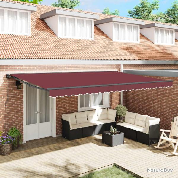 Cadre d'auvent Bordeaux 500 � 300 cm