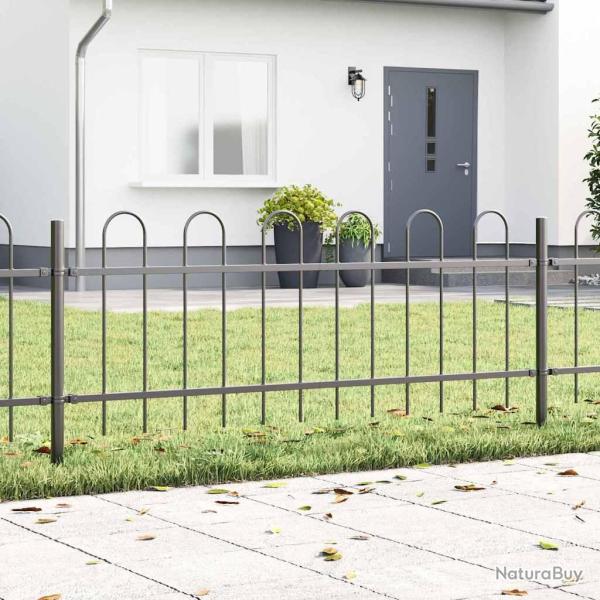 Cl�ture de BOXTEL 3 pcs 5,1 x 0,6 m Gris