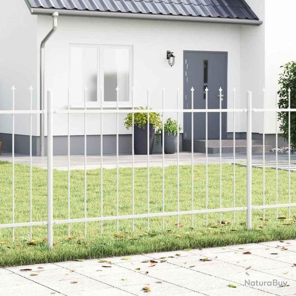 Cl�ture de 3 pcs Blanc 5,1 x 0,8 m