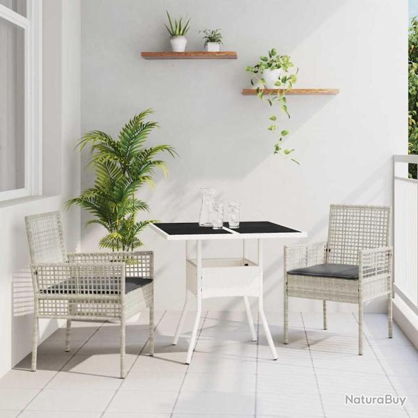 Ensemble de salle � manger pour 3 pcs Gris clair