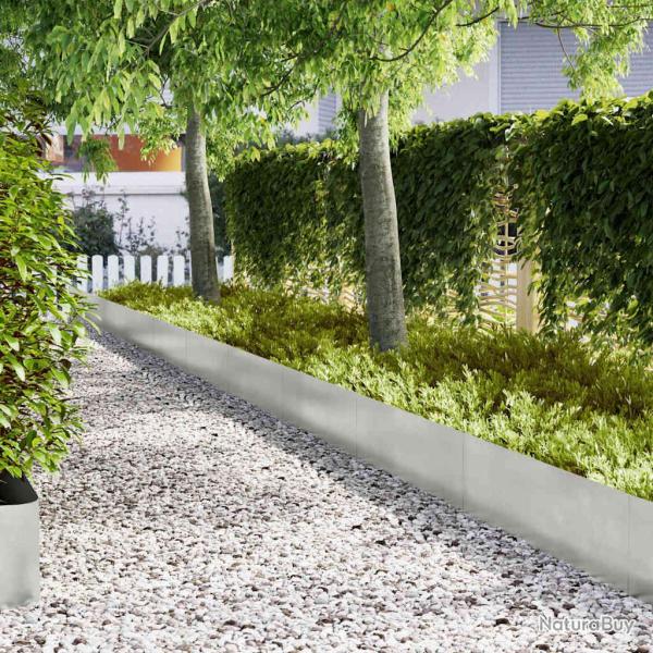Bordure de Pelouse 30 pcs 100 x 0,05 x 30 cm Acier inoxydable