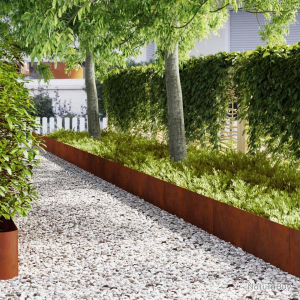 Bordure de Pelouse 50 pcs 100 x 0,05 x 30 cm Acier patin�
