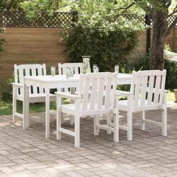 Chaise de 4 pcs Blanc 65,5 x 59 x 88 cm Poly&eacute;thyl&egrave;ne