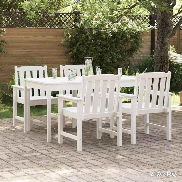 Chaise de 4 pcs Blanc 65,5 x 59 x 88 cm Poly�thyl�ne