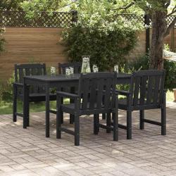 Chaise de 4 pcs Noir 65,5 x 59 x 88 cm Poly&eacute;thyl&egrave;ne