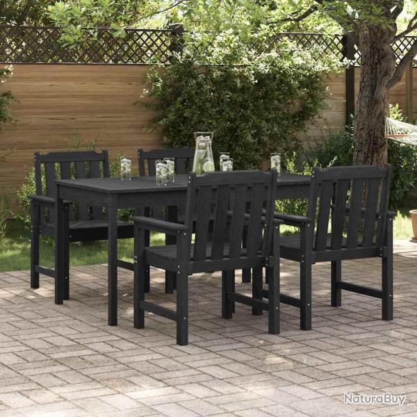 Chaise de 4 pcs Noir 65,5 x 59 x 88 cm Poly�thyl�ne