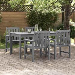 Chaise de 4 pcs Gris clair 65,5 x 59 x 88 cm