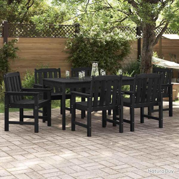 Chaise de 6 pcs Noir 65,5 x 59 x 88 cm Poly�thyl�ne