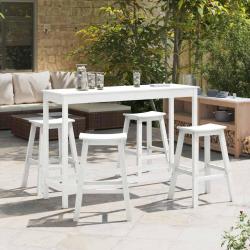 Ensemble de bar de 4 pcs Blanc HDPE